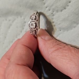Silver and diamond rings mand by the sun company in great condition.